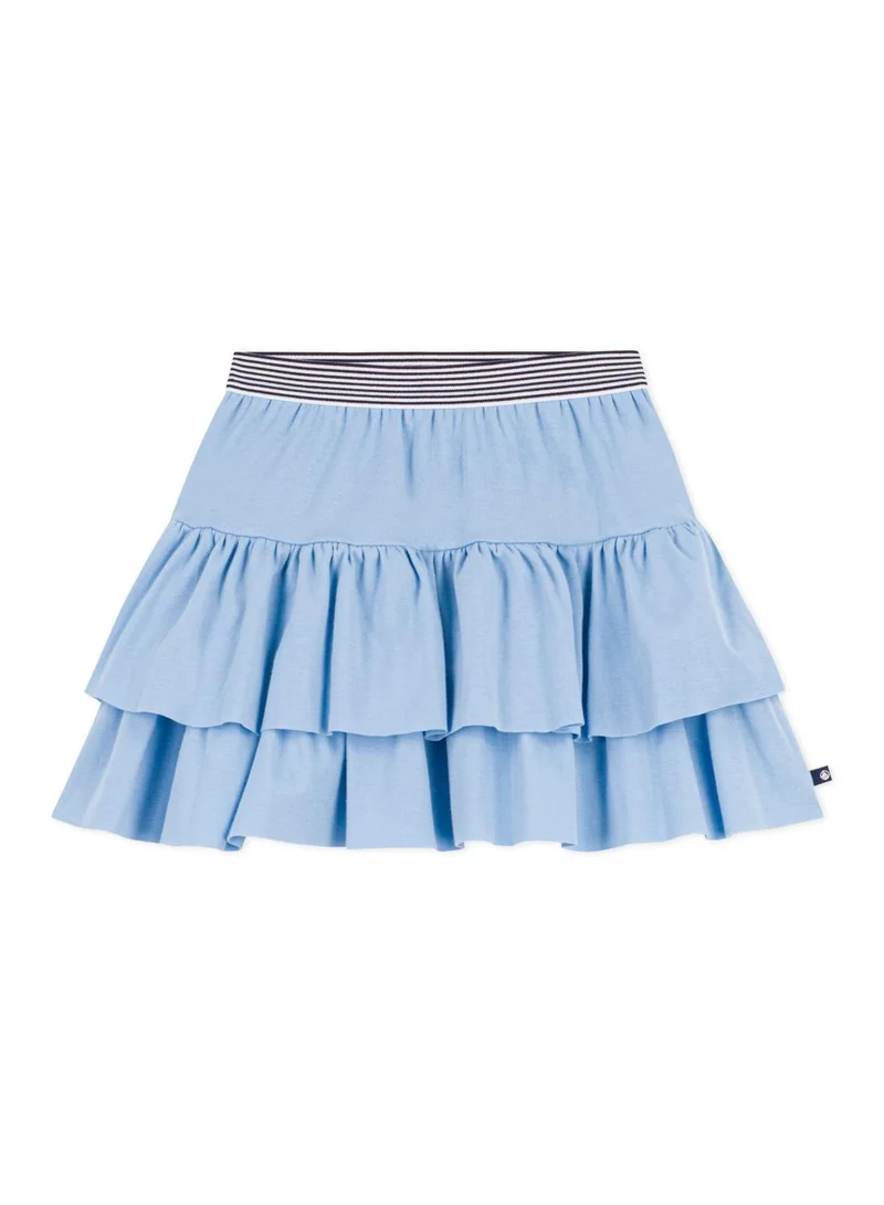 Petit Bateau Children's short plain cotton skirt